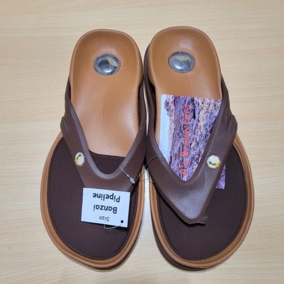 Hawaiian Jellys Slide Flip Flop Thong Flat Sandals Sz 11 - Picture 2 of 7